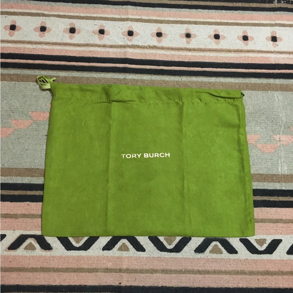 Tory Burch Soft Green Dustbag small approx 13” x 10” RARE travel